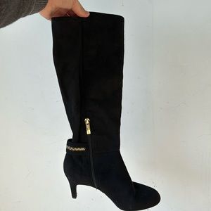 Black knee high boots